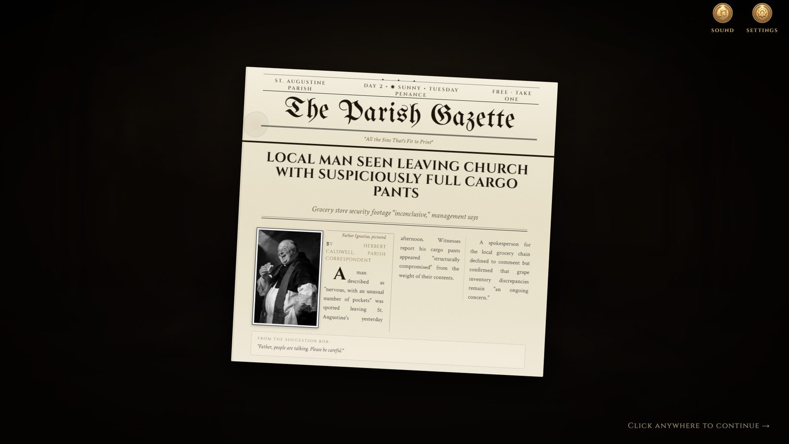 The Parish Gazette newspaper